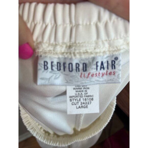 Bedford Fair Chic Dreamy Flowy Skirt L White Hippie Western Dainty Classic Urban - Picture 2 of 9